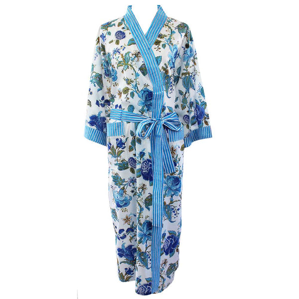 Summer Dressing Gown All the Blues – English Rose Linens