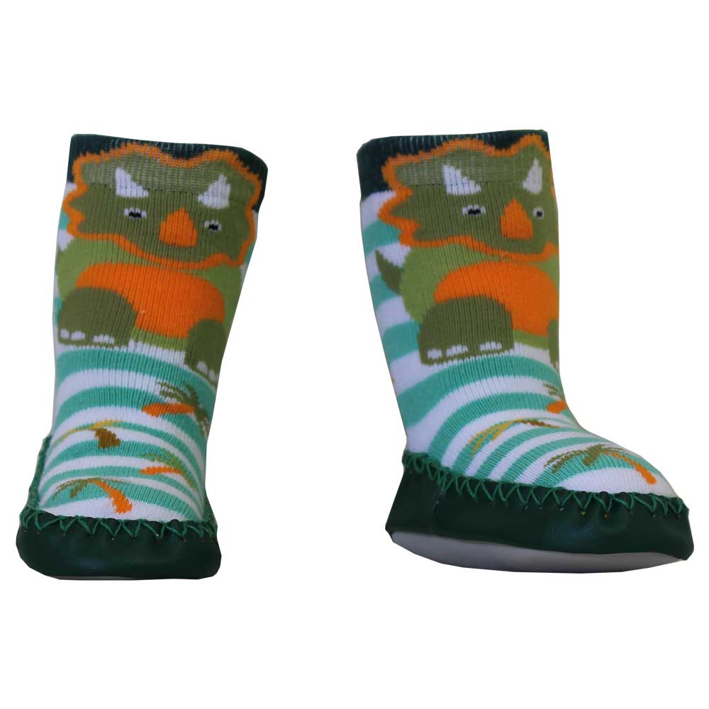 Dinosaur Slipper Socks – English Rose Linens